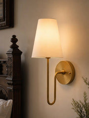 Organic Glass Scoop Wall Light – Minimalist Modern Decorative Ambient Sconce for Living Room